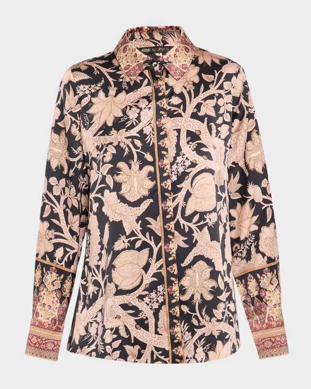 Hallow Floral Button-Down Shirt